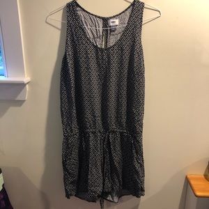 Old Navy Black and White Romper